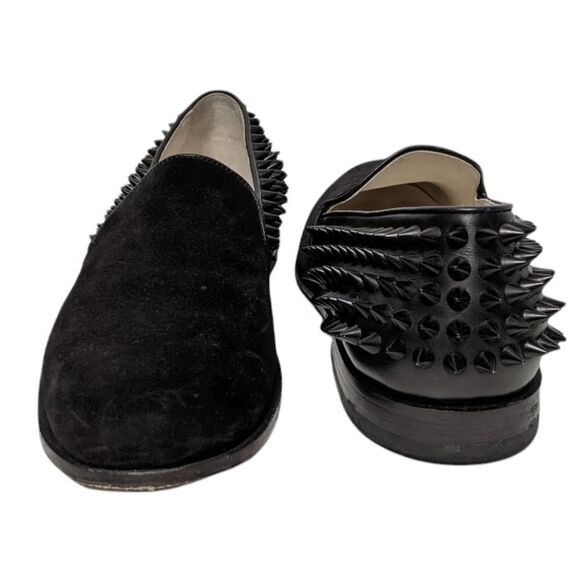 OTABO Men's Suede Leather Studded Loafers 10 - Picture 2 of 11